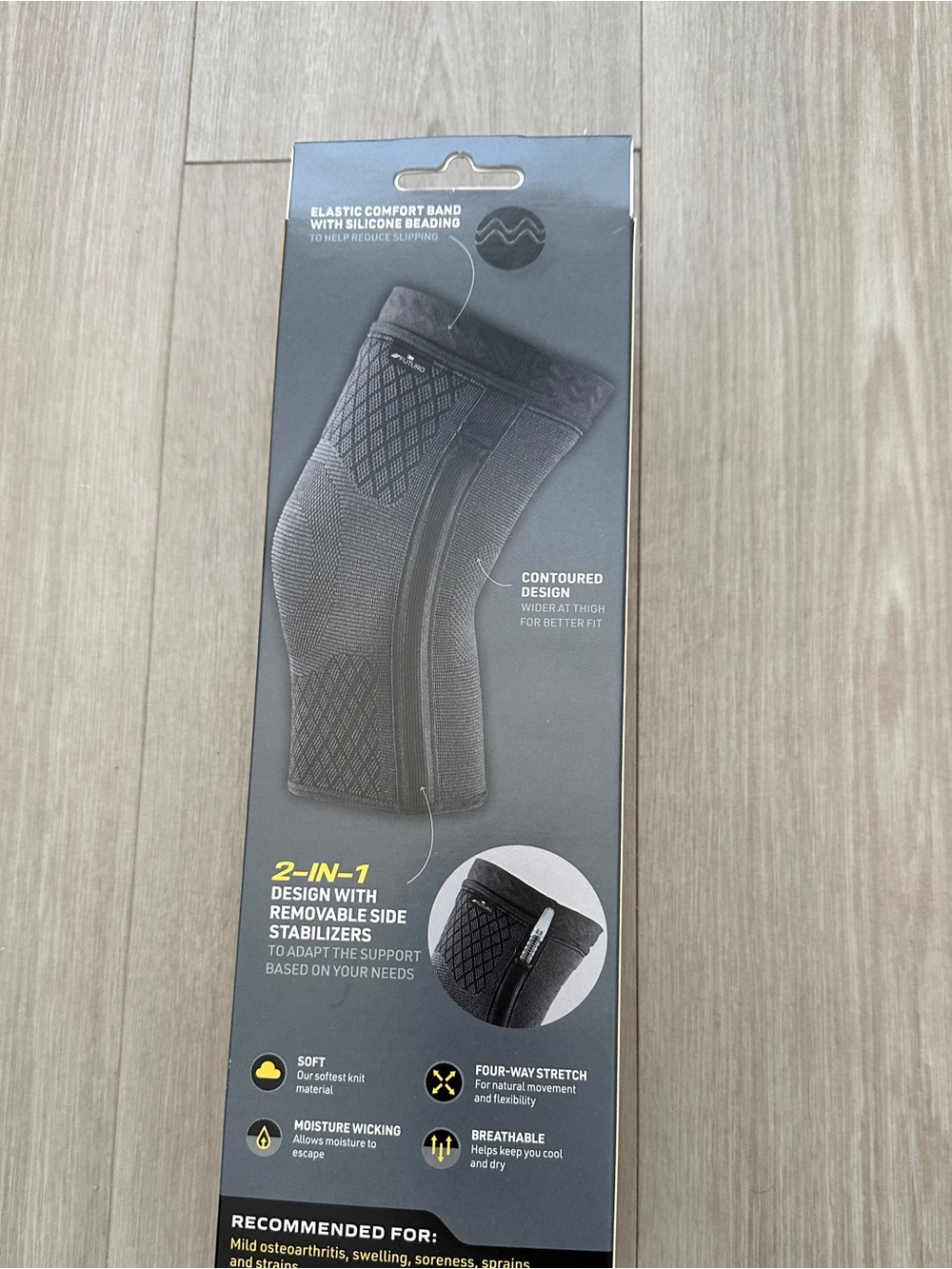 FUTURO Premium Compression Knee Sleeve with Stabilizers - M (NWT) - Picture 4 of 5